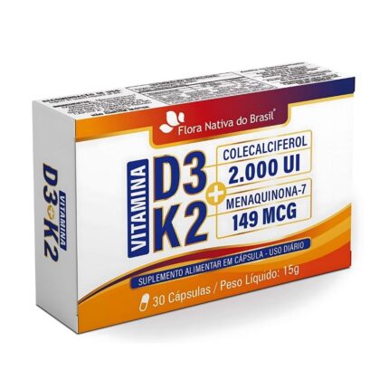 FN VITAMINA D3 + K2 (2000UI D3 e 149mcg K2) 30 CAPS