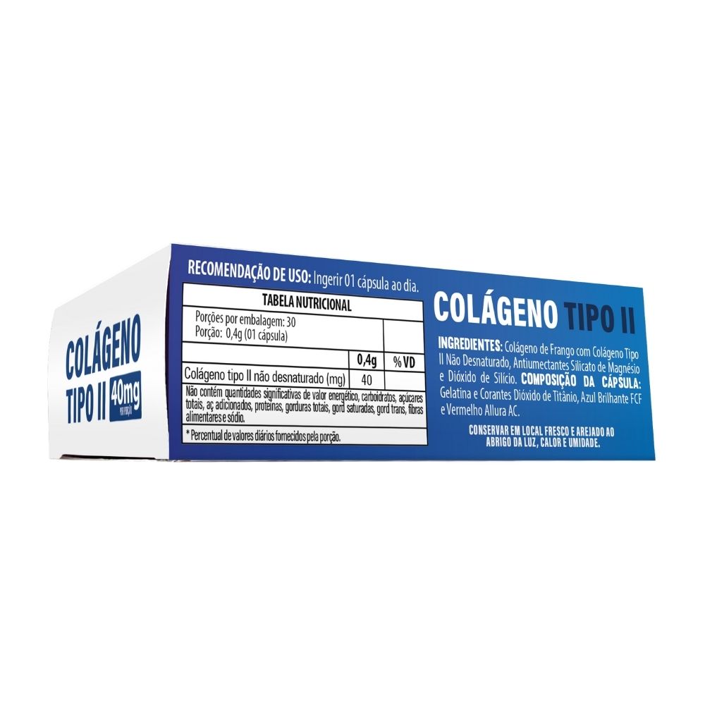 FN COLAGENO TIPO 2 40MG 30 CAPS BLISTER - Imagem 2