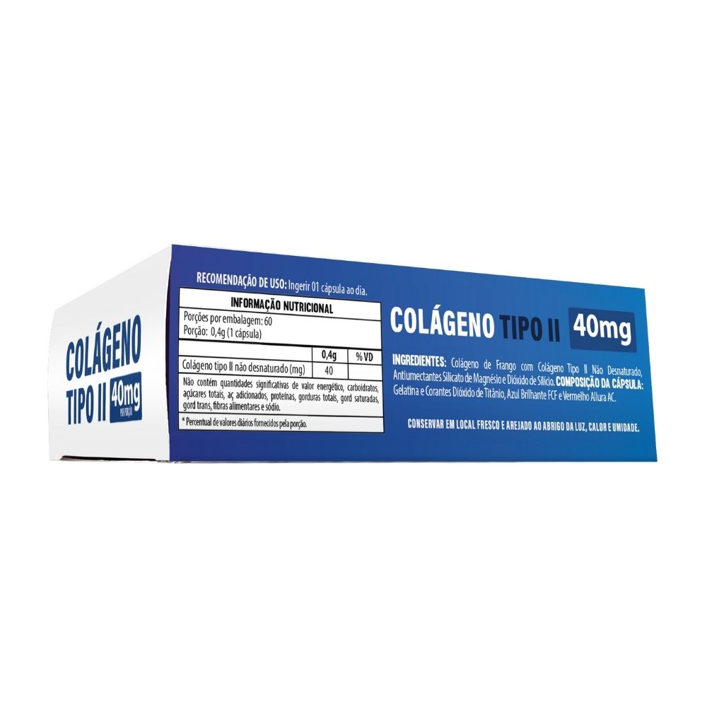 FN COLAGENO TIPO 2 40MG 60 CAPS BLISTER - Imagem 2