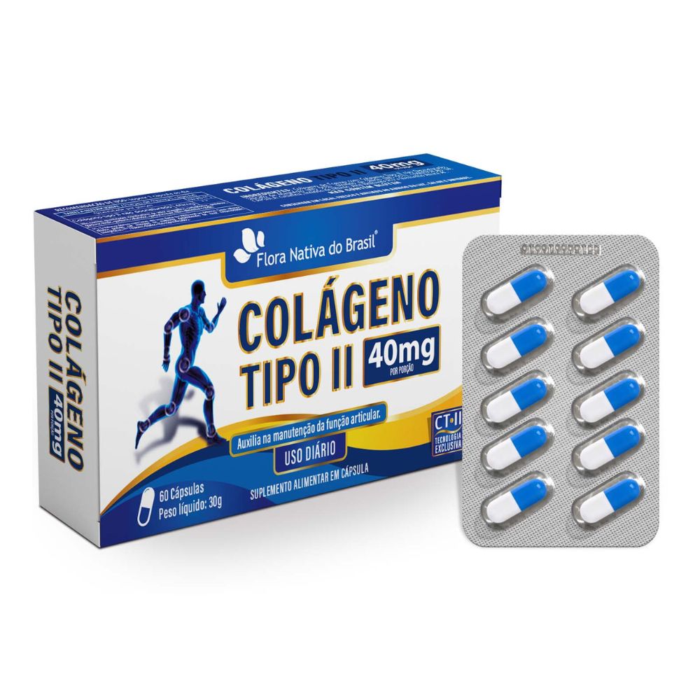 FN COLAGENO TIPO 2 40MG 60 CAPS BLISTER - Imagem 1