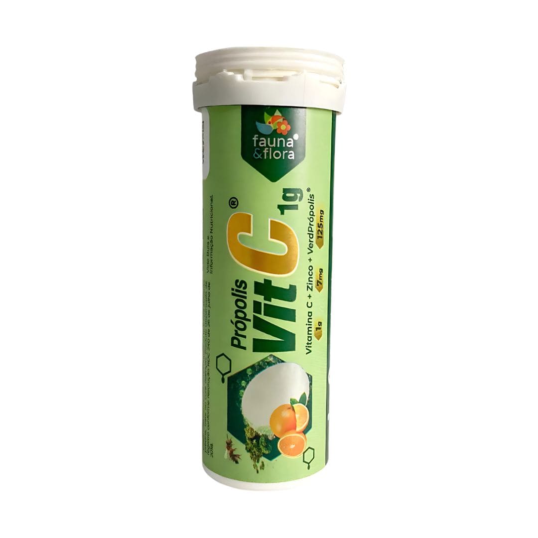15293165607-ff-propolis-vit-c-efervescente-tubo.jpg FF PROPOLIS VIT C 1G DISPLAY (PROPOLIS VERDE 125MG + VIT C 1G + ZINCO 7MG) DISPLAY 10 TUBOS C/ 10 COMP EFERVECENTE - Imagem 2