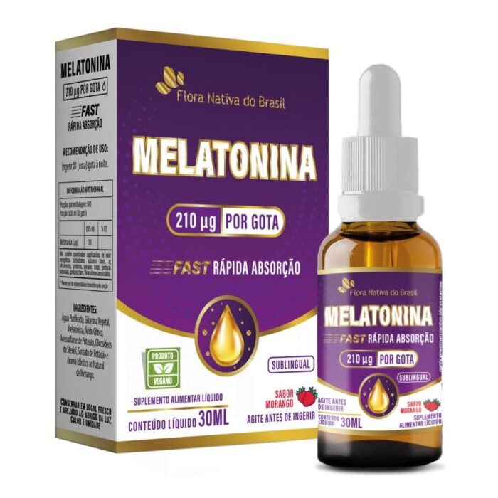 FN MELATONINA GOTAS 30ML (210 MCG / GOTA) SABOR MORANGO - Imagem 1
