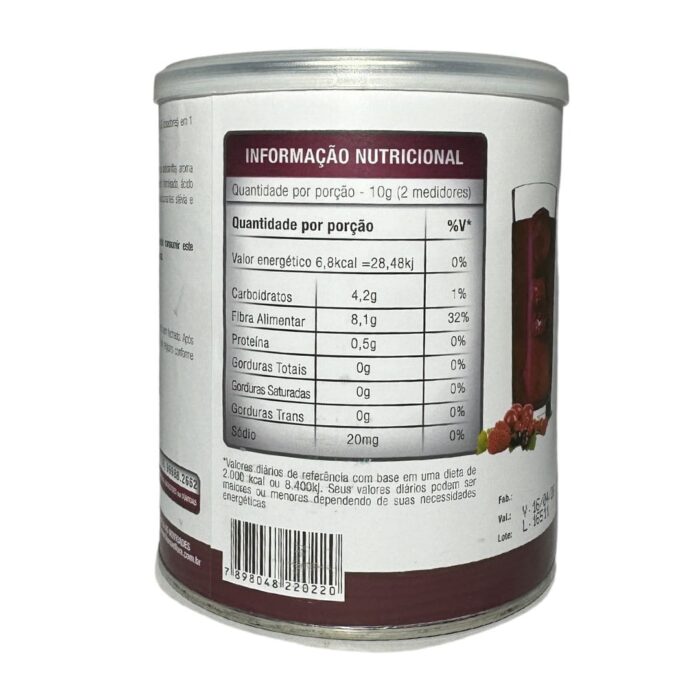 FF CHÁ DE HIBISCUS FRUTAS VERMELHAS INSTANTANEO ZERO MALTO 200G - Imagem 2