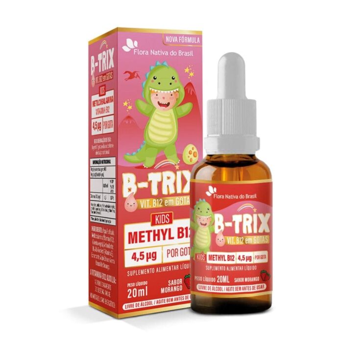 FN B - TRIX (Vit. B12 - 0,75mcg) 20ml Sabor Morango KIDS - Image 1