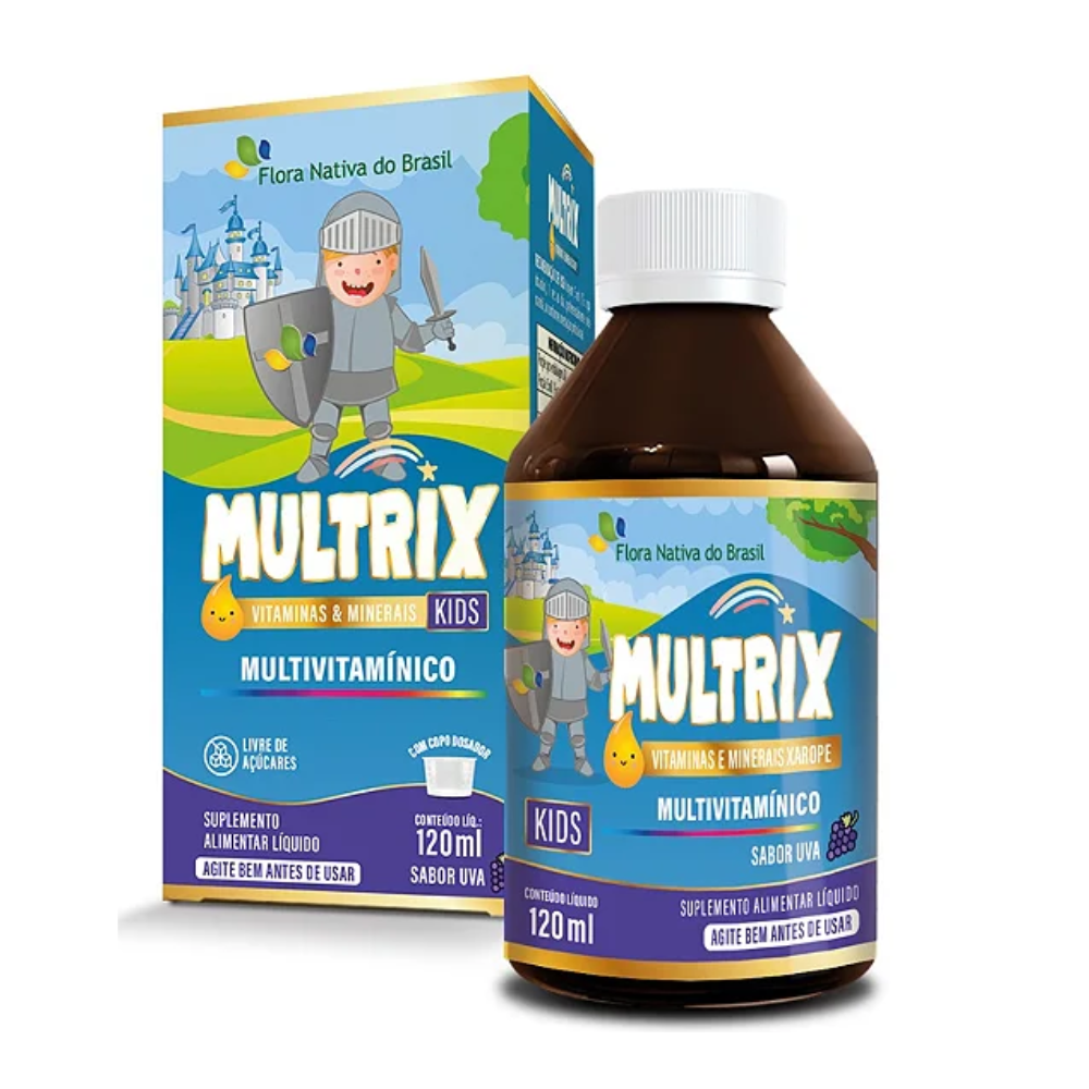 15397878704-fn-multrix-120ml-sabor-uva-novo.png FN MULTRIX xarope infantil a-z 120ml (Sabor Uva) KIDS - Imagem 1