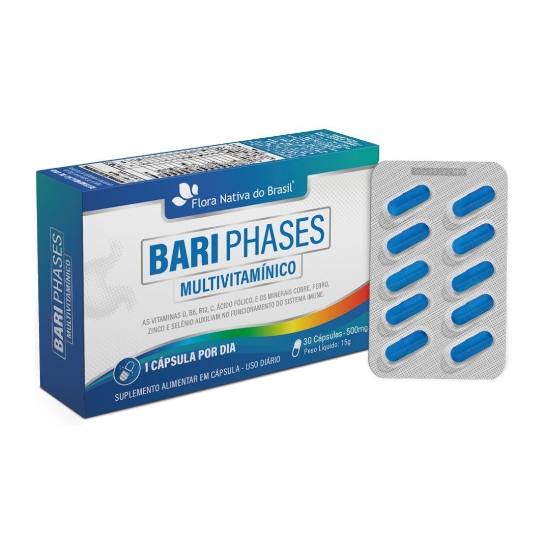 FN BARIPLASES MULTIVITAMINICO NOVO FN MULTIVITAMINICO BARIATRICO 500 MG 30 CAPS - Imagem 1