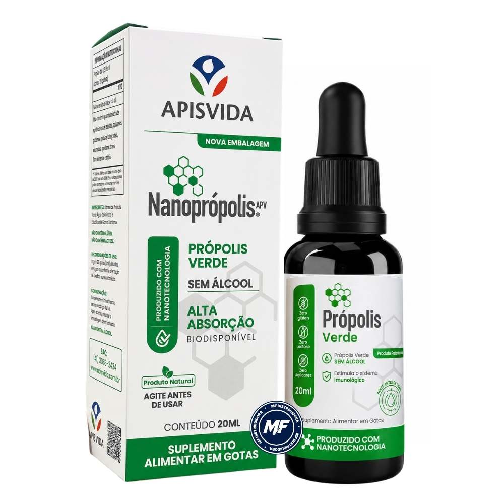 15569934634-apis-nanopropolis-verde-sem-alcool.jpg AP NANOPROPOLIS EXT. PROPOLIS VERDE 20ML - Imagem 1