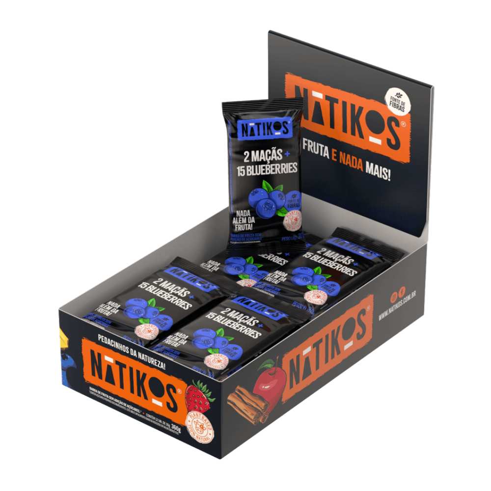 15573223779-nk-caixa-barra-duas-frutas-maca-e-blueberry.jpg NK DISPLAY BARRA FRUTAS COM 12UND X 30G (MACA E BLUEBERRY) - Imagem 1