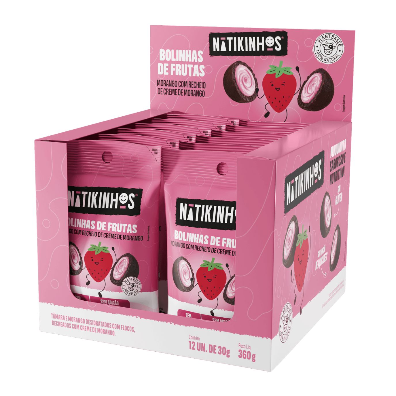 15573400219-nk-display-bolinha-de-fruta-morango-com-creme-de-morango.jpg NK DISPLAY BOLINHAS COM 12 UND X 30G (MORANGO E CREME DE MOR) - Imagem 1