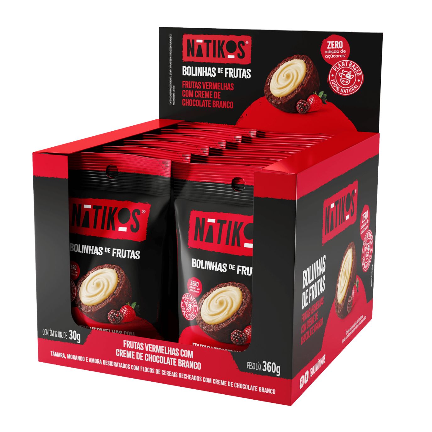 15573406017-nk-display-bolinha-de-frutas-vermelhas-e-creme-de-chocolate-branco.jpg NK DISPLAY BOLINHAS COM 12 UND X 30G (FRUT. VERM. E CHOCO BRANCO) - Imagem 1