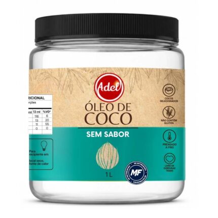 ADEL OLEO DE COCO SEM SABOR POTE 1 LT